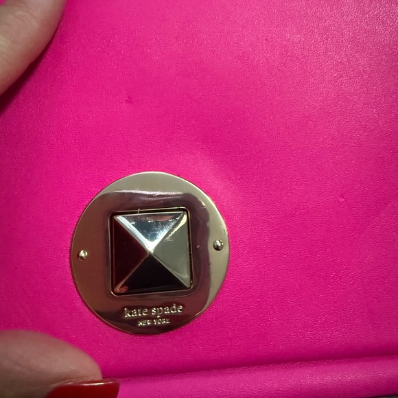 Kate Spade New York Pink Leather Turnlock Flap Crossbody Bag - Picture 12 of 13